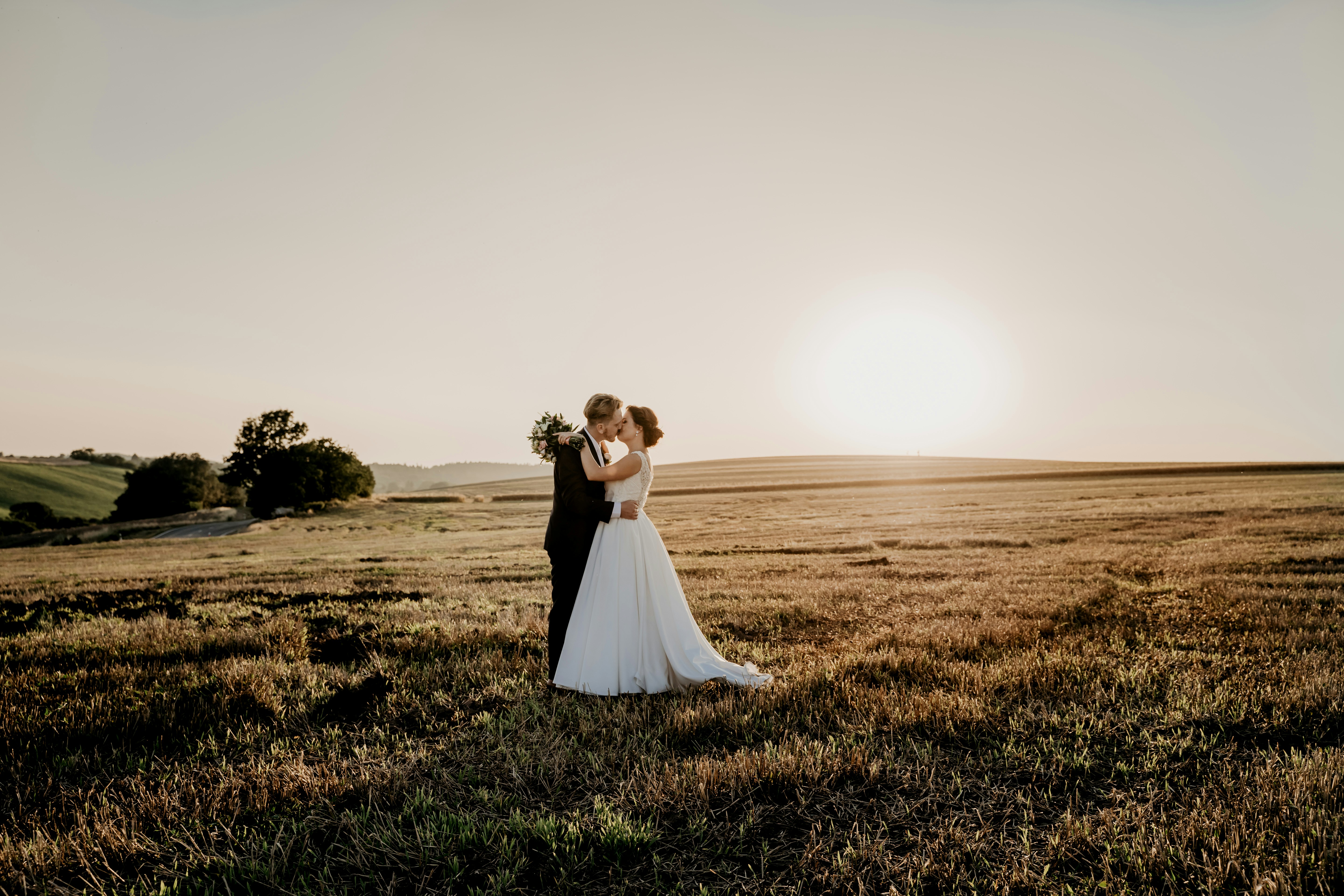 Father and Daughter walking down isle